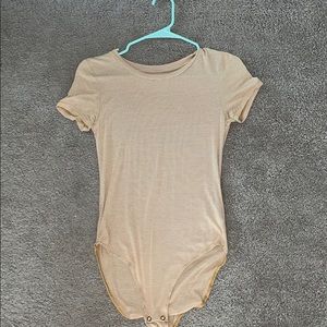 American Eagle Yellow Striped Body Suit